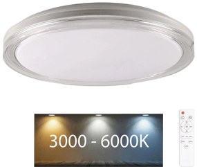 Plafonieră LED dimabilă pentru baie CASSANDRA LED/72W/230V IP44 + telecomandă