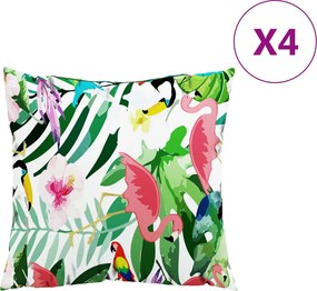 vidaXL Perne decorative, 4 buc., multicolor, 40x40 cm, textil