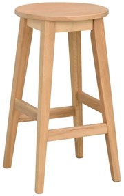 Scaun de bar din lemn de stejar 65 cm Austin - Rowico