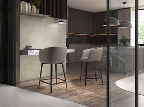 Scaun de bar stil avangardist Grey Stool