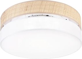 Plafonieră LED SIRJA BOHO, 36W/230V, Ø 45 cm, bej/alb