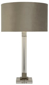 Veioza/Lampa de masa design modern Scarborough, nickel, taupe