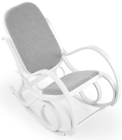 Scaun balansoar Max Plus, gri/alb
