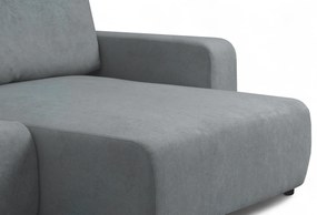 Colțar extensibil Avia L universal - gri stofă boucle Gerra 70