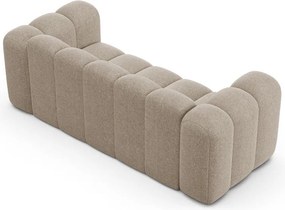 Canapea bej cu tapițerie din chenille 200 cm Lupine – Micadoni