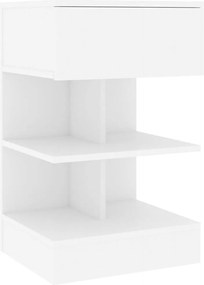 vidaXL Noptieră, alb, 40x35x65 cm, PAL