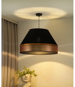 Lustră pe cablu COPPER Duolla SHINY 1xE27/15W/230V d. 60 cm negru/cupru