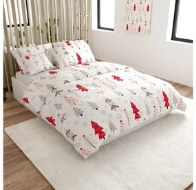 Lenjerie de pat din bumbac JINGLE alba Dimensiune lenjerie de pat: 70 x 90 cm | 140 x 200 cm