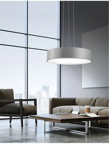 Lustra moderna suspendata LED Ã˜60cm Roda gri NVL-616804