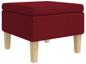 Scaun cu picioare din lemn, rosu vin, material textil 1, Bordo