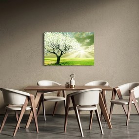 Tablou cu copaci pe luncă (90x60 cm)