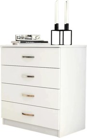 Comoda 616TNM1505, alb, PAL melaminat, 72x45x81 cm