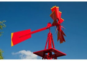 Moară de vânt roșie, 245 cm