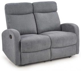 Canapea recliner Oslo 2 stofa gri inchis H100 cm