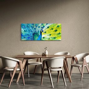 Tablou - Păun (120x50 cm)