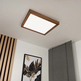 Plafonieră LED dimabilă Brilagi WOODY FRAME LED/50W/230V stejar 60x60 cm IP44 + telecomandă