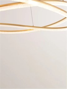 Lustra LED CCT moderna cu telecomanda OPEHLIA auriu