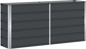 vidaXL Jardinieră Antracit 160 x 40 x 75 cm Oțel