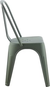 Scaun de exterior design industrial Loft verde inchis