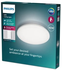 Plafonieră LED dimabilă WINCEL LED/40W/230V 2700-6500K Philips + telecomandă