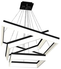 Lustra LED suspendata design modern NERO negru, 81,5cm