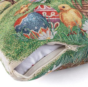 Față de pernuță tip goblen PUI DE Găină 45 x 45 cm