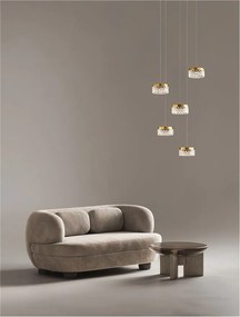 Lustra cu 5 pendule LED design modern Bion