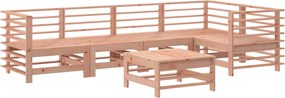 vidaXL Set mobilier relaxare grădină, 6 piese, lemn masiv Douglas