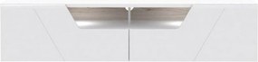 Comoda TV KANDO, alb, PAL, 160x50x38 cm