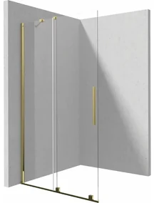 Paravan de dus Walk-in Deante Prizma auriu 120x195 cm