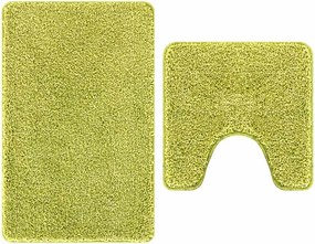 vidaXL Set de mochete anti-derapante pentru baie 2 pcs Verde PP