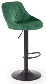 Scaun de bar Archer, verde/negru