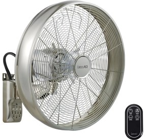 Ventilator de perete Lucci air 213126 BREEZE 55W/230V crom mat + telecomandă