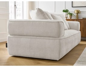 Canapea bej cu tapițerie din chenille 237 cm Whesley – Bobochic Paris