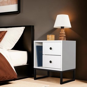Măsuță de noptieră Glimmer White