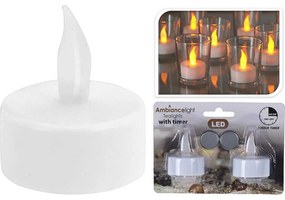 Set 2 lumanari decorative cu LED, efect de flacara in miscare