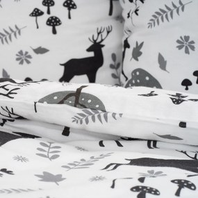 Lenjerie de pat din flanel 4Home Autumn Forest,140 x 220 cm, 70 x 90 cm, 140 x 220 cm, 70 x 90 cm