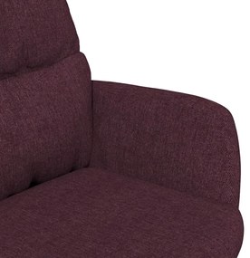 Scaun de relaxare cu taburet, violet, textil Violet