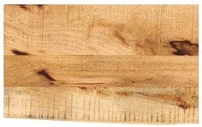 vidaXL Blat de masă margine naturală, 50x20x2,5 cm, lemn masiv mango