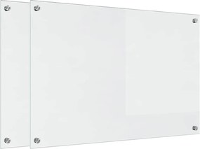 vidaXL Panou de bucătărie 2 pcs Transparent 90 x 60 cm