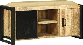 vidaXL Bancă de Cabinet Maro 100 x 35 x 50 cm Lemn masiv de mango