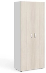 Dulap de haine înalt Manager 79,9 x 42,2 x 196,5 cm, salcâm deschis / alb