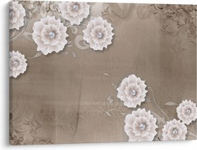 Tablou - Draperie cu flori (70x50 cm)