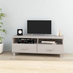 vidaXL Dulap TV „HAMAR”, alb, 106x40x40 cm, lemn masiv de pin