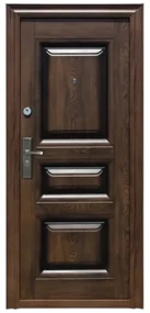 Usa metalica de exterior cu izolatie si vizor Novo Doors ND7001 , 2 yale,tabla 0,7 mm, balamale si clanta incluse, toc de 7 centimetri, pentru casa