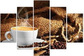 Tablou - O ceașcă de cafea (150x105 cm)