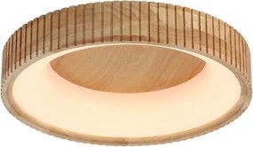 Brilagi - Plafonieră LED FALCON WOOD MODERN, 30W, 230V, Ø45 cm, corp din lemn