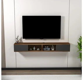 Masă TV/Dulap Mayaren (nuc deschis + antracit). 1107663