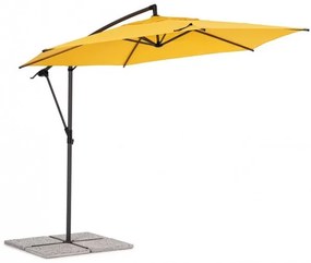 Umbrela de gradina galbena din poliester si metal, ∅ 300 cm, Tropea Bizzotto