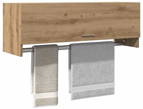 vidaXL Șifonier, Stejar artizanal, 100x32,5x35 cm, lemn prelucrat